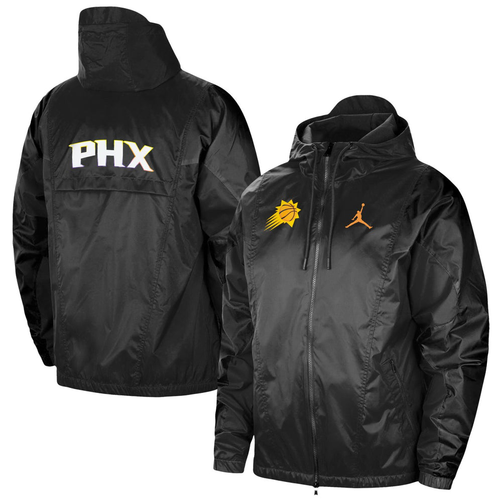 Phoenix Suns Jordan Brand Authentic Statement Edition Full-Zip Windbreaker Black - NBA