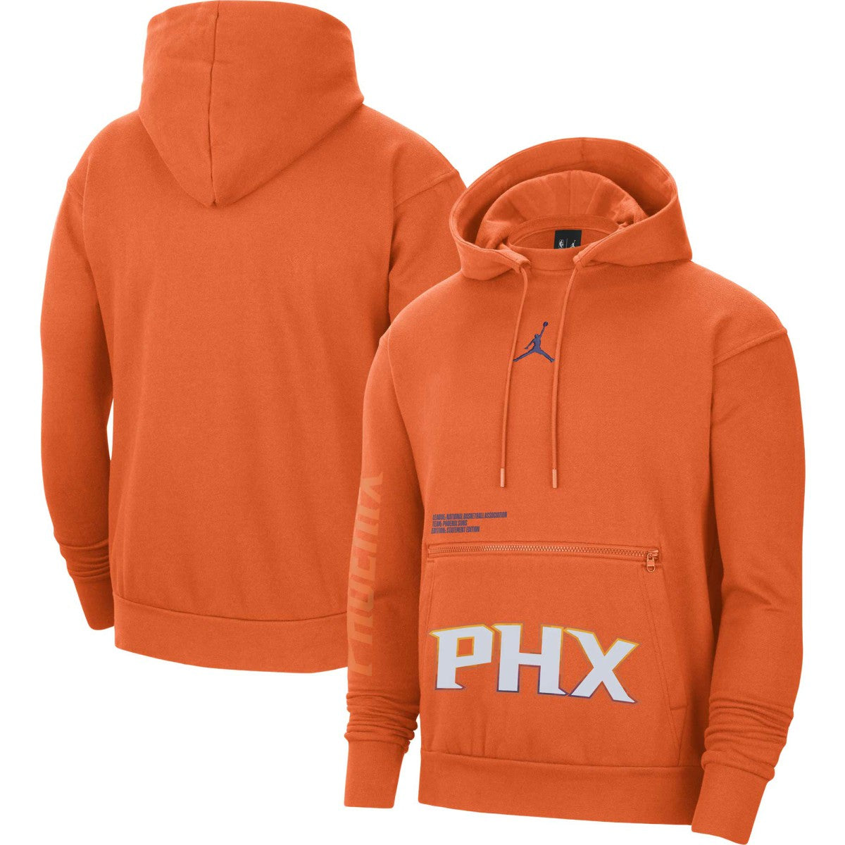 Phoenix Suns Jordan Brand Courtside Statement Edition Pullover Hoodie Orange - NBA