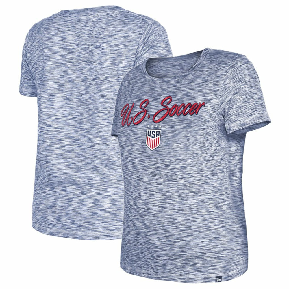 USWNT 5th & Ocean by New Era Women's Active Space Dye Jersey T-Shirt Navy | New Era discount