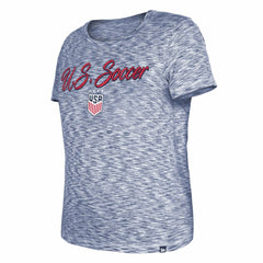 USWNT 5th & Ocean by New Era Women's Active Space Dye Jersey T-Shirt Navy | New Era discount