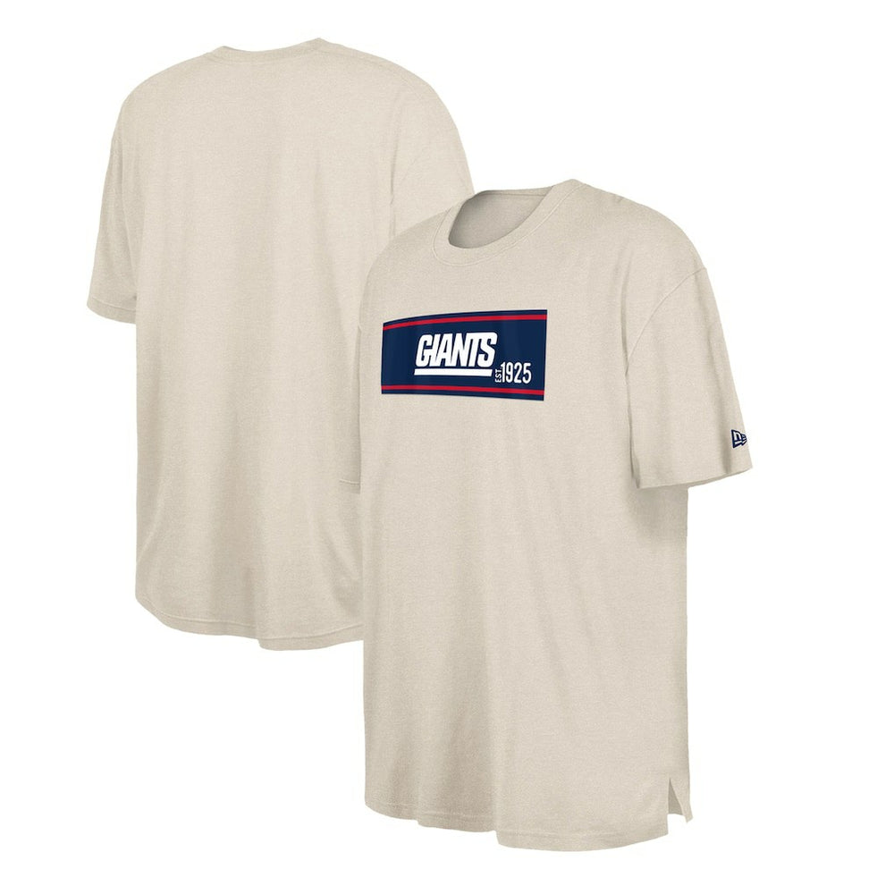 New York Giants New Era Third Down Big & Tall Historic T-Shirt Cream | NFL