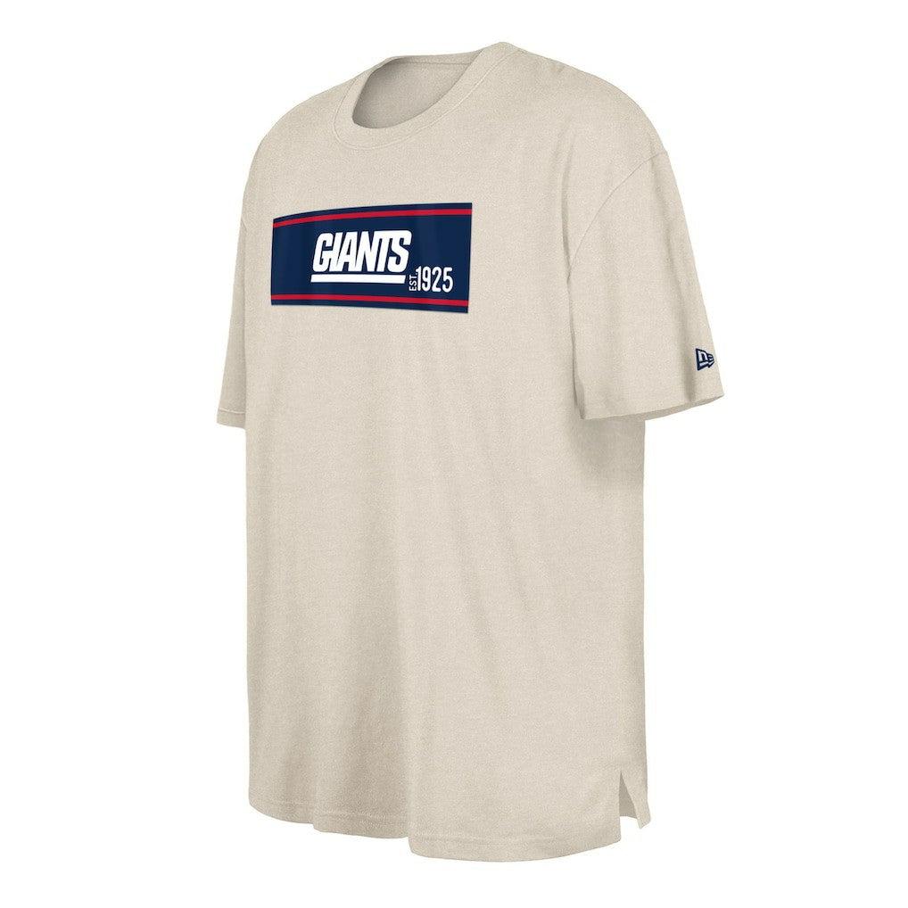 New York Giants New Era Third Down Big & Tall Historic T-Shirt Cream | NFL