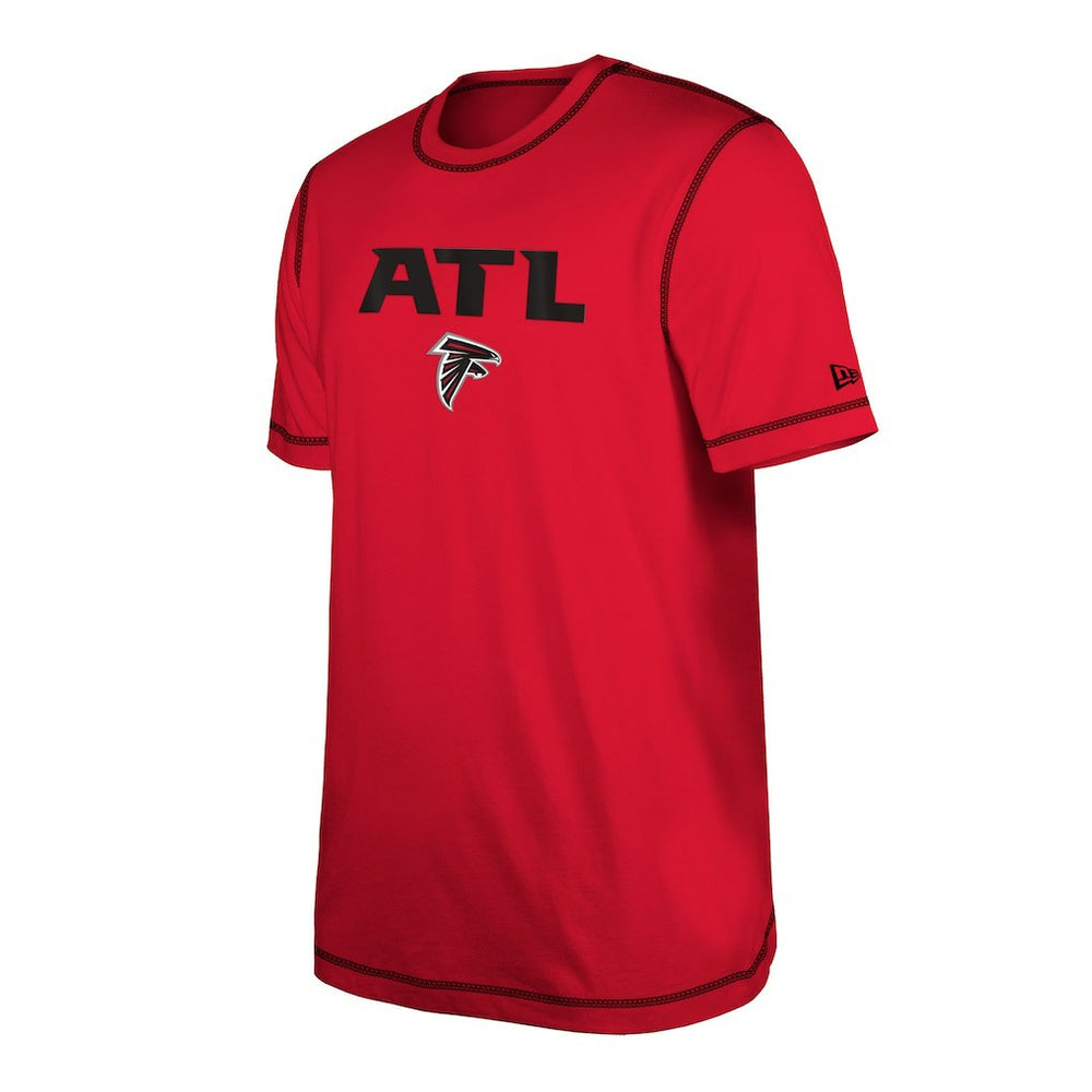 Atlanta Falcons New Era Third Down Puff Print T-Shirt Red | NFL