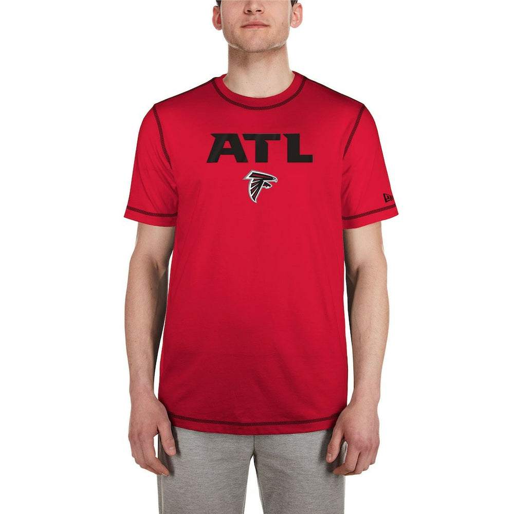 Atlanta Falcons New Era Third Down Puff Print T-Shirt Red | NFL