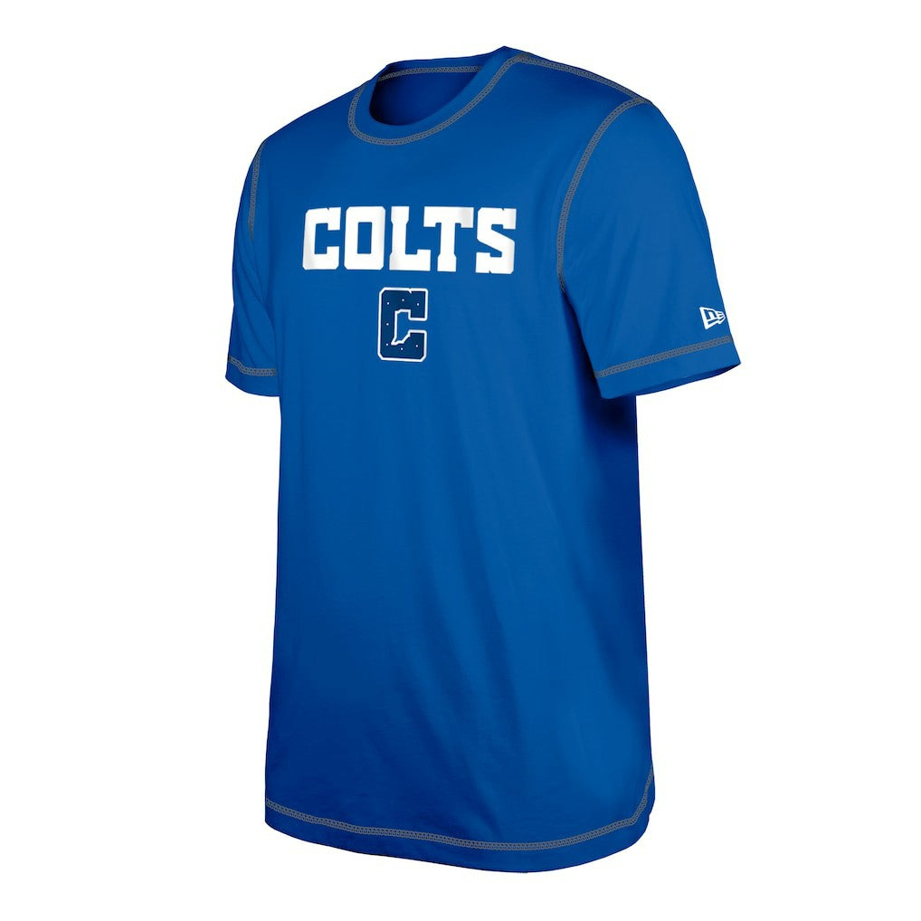 Indianapolis Colts New Era Third Down Puff Print T-Shirt Royal | NFL