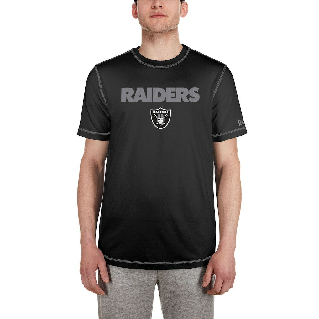 Las Vegas Raiders New Era Third Down Puff Print T-Shirt Black | NFL