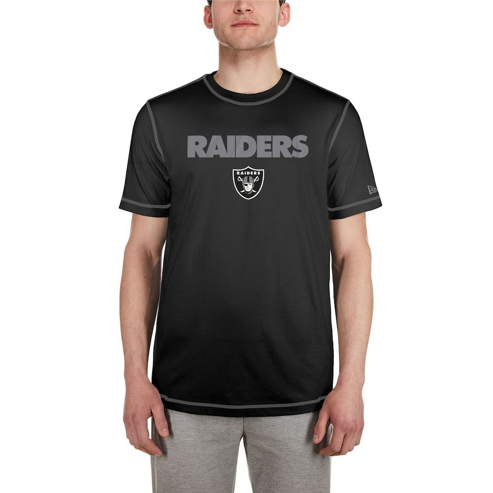 Las Vegas Raiders New Era Third Down Puff Print T-Shirt Black | NFL