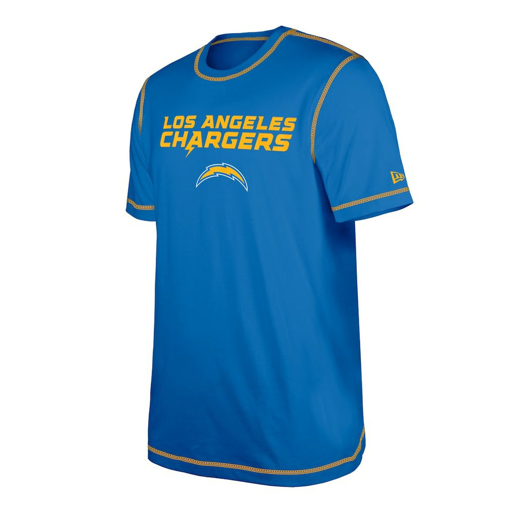 Los Angeles Chargers New Era Third Down Puff Print T-Shirt Blue | NFL