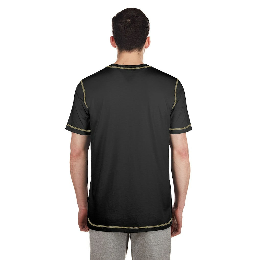 New Orleans Saints New Era Third Down Puff Print T-Shirt Black | NFL