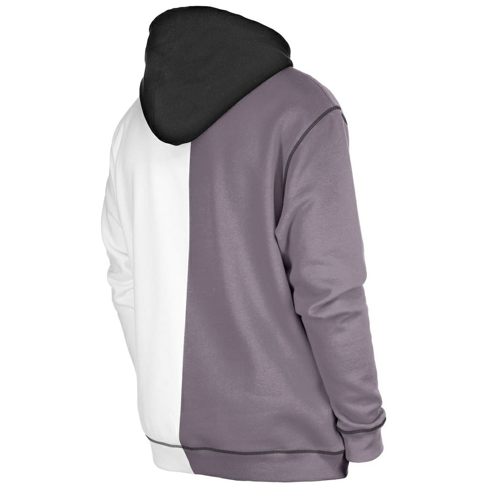 Las Vegas Raiders New Era Third Down Split Raglan Pullover Hoodie Silver/White | NFL