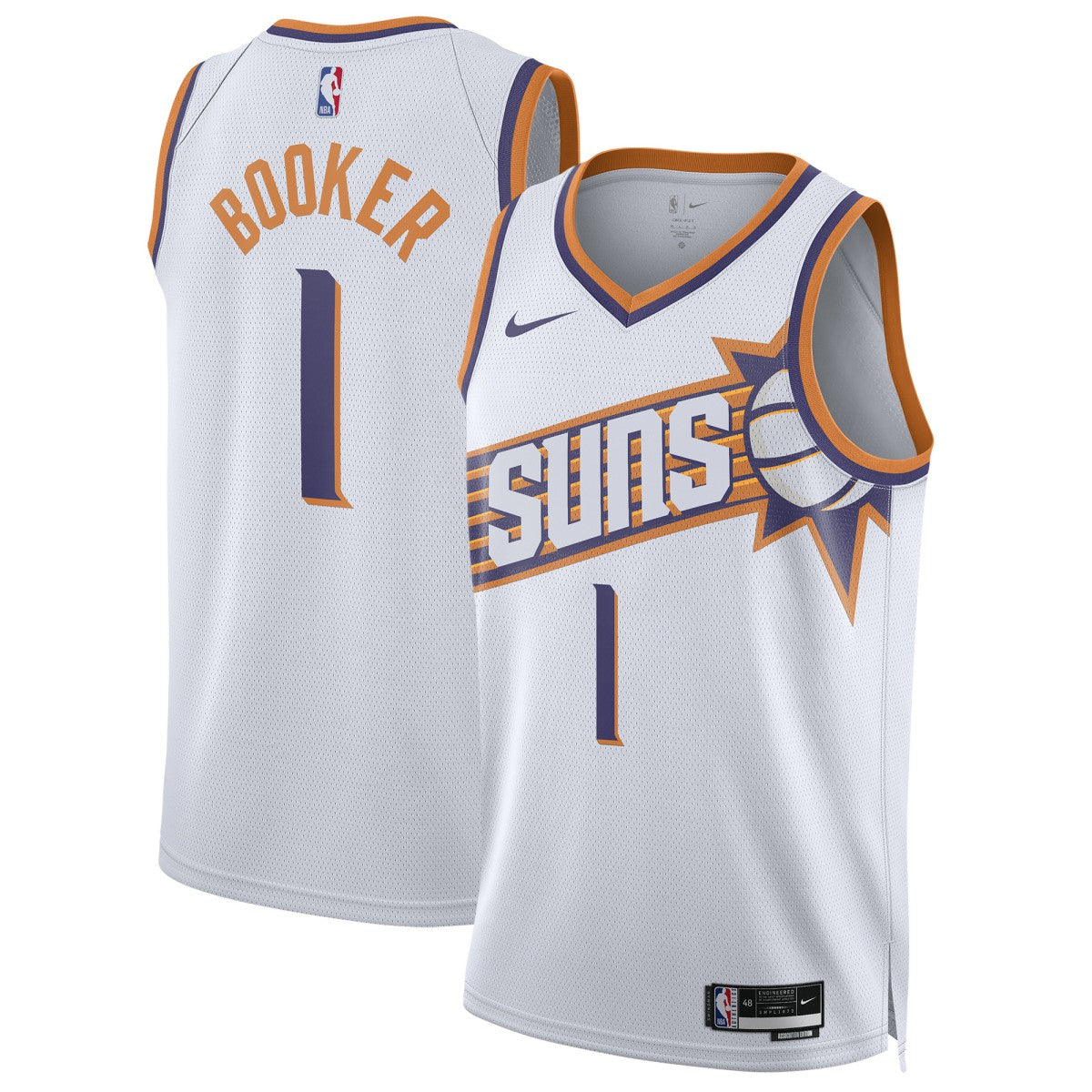 Devin Booker Phoenix Suns Unisex Swingman Jersey Association Edition White - NBA