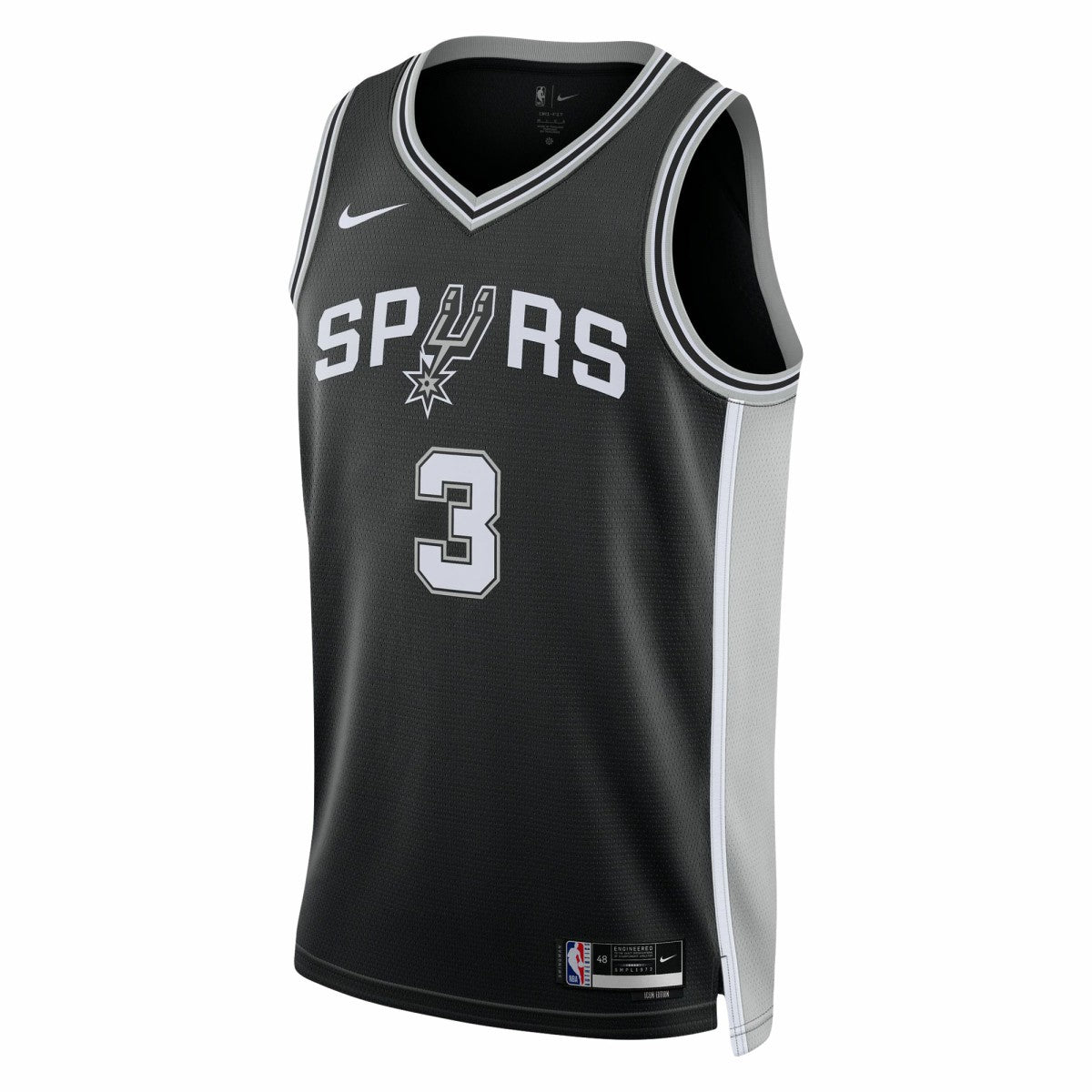 Keldon Johnson San Antonio Spurs Unisex Swingman Jersey Icon Edition Black - NBA
