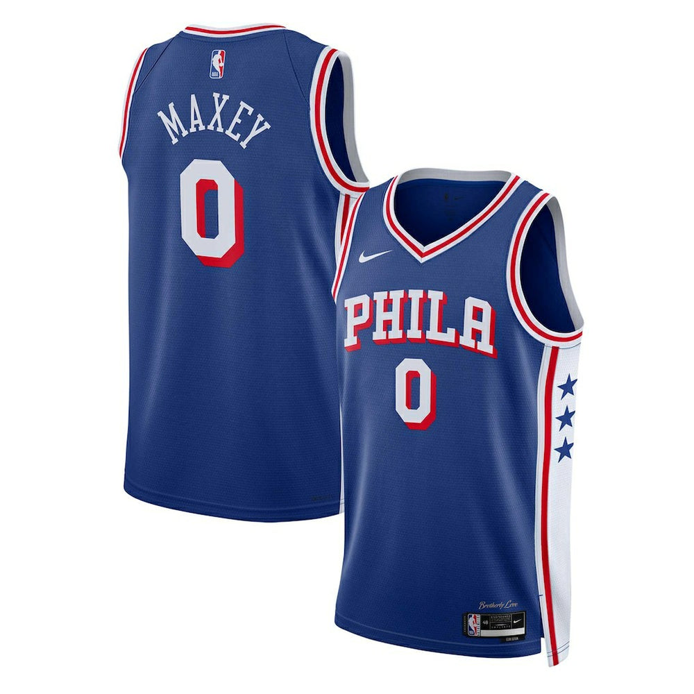 Tyrese Maxey Philadelphia 76ers Unisex Swingman Jersey Icon Edition Royal - NBA