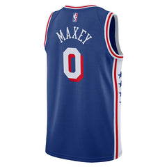 Tyrese Maxey Philadelphia 76ers Unisex Swingman Jersey Icon Edition Royal - NBA