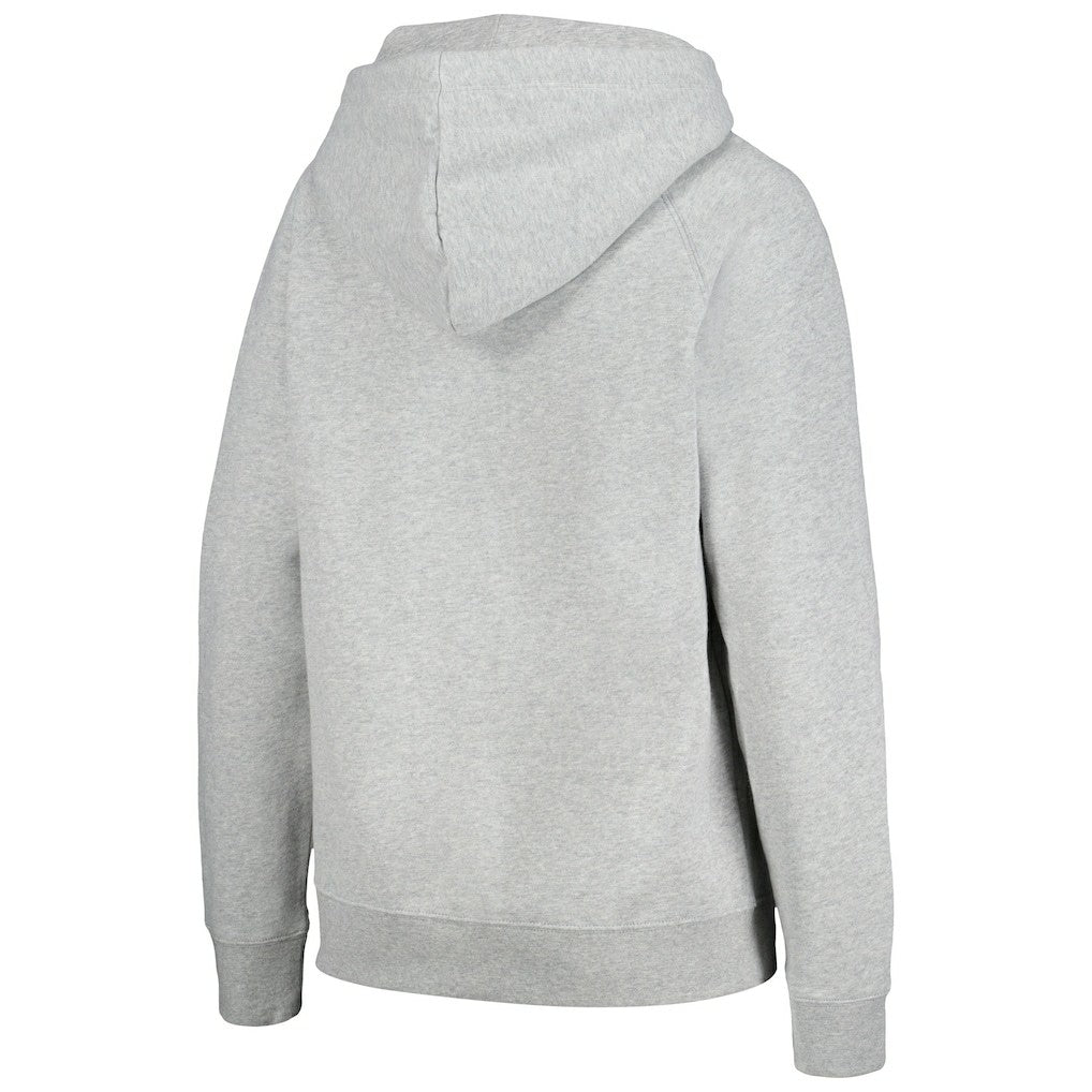 Denver Broncos New Era Women's Floral Raglan Pullover Hoodie Gray | NFL