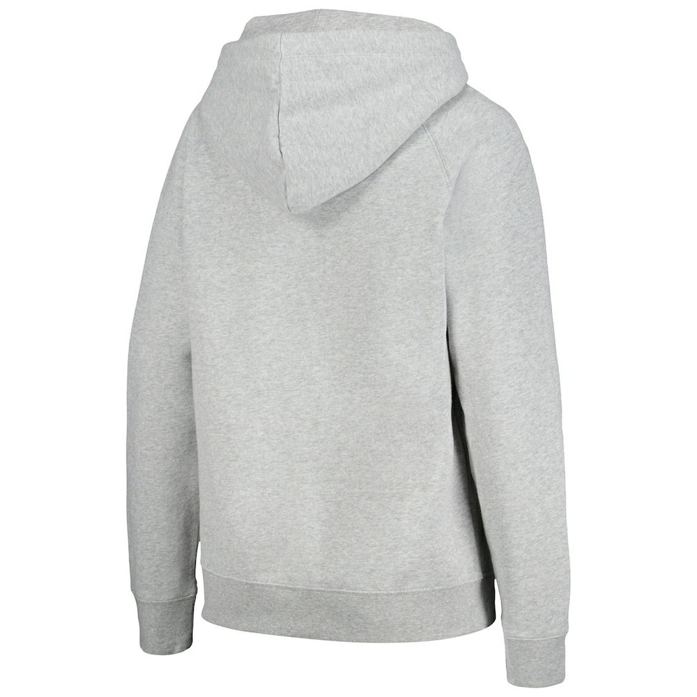 Denver Broncos New Era Women's Floral Raglan Pullover Hoodie Gray | NFL