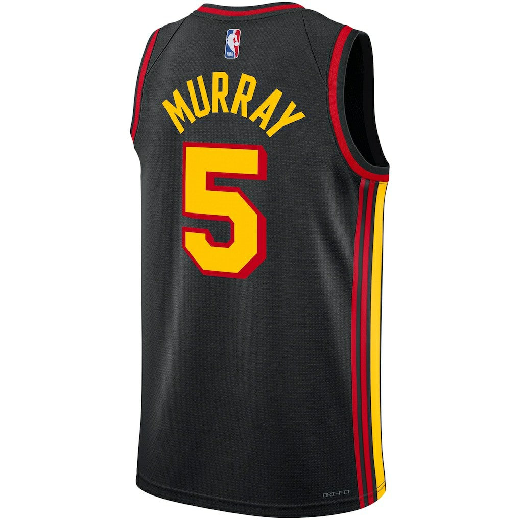 Dejounte Murray Atlanta Hawks Jordan Brand Unisex Swingman Jersey Statement Edition Black - NBA