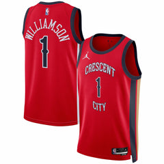 Zion Williamson New Orleans Pelicans Jordan Brand Unisex Swingman Jersey Statement Edition Red - NBA