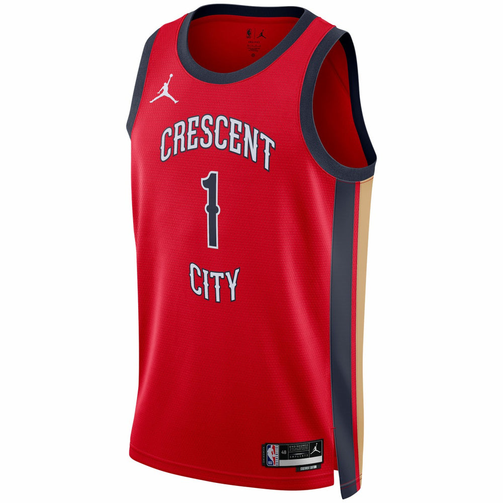 Zion Williamson New Orleans Pelicans Jordan Brand Unisex Swingman Jersey Statement Edition Red - NBA