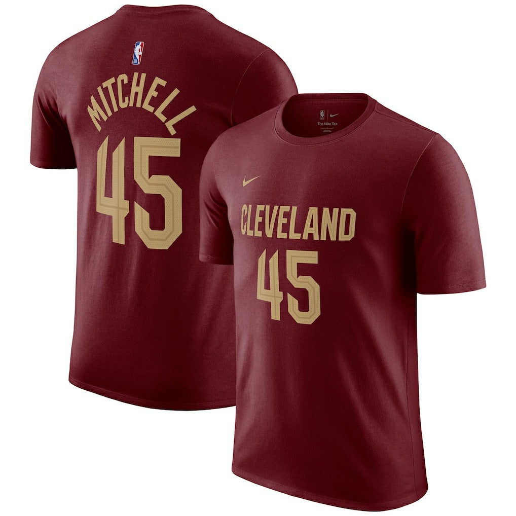 Donovan Mitchell Cleveland Cavaliers Icon 2022/23 Name & Number T-Shirt Burgundy - NBA