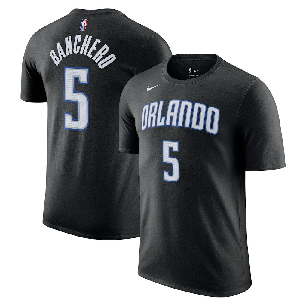Paolo Banchero Orlando Magic Icon 2022/23 Name & Number T-Shirt Black - NBA