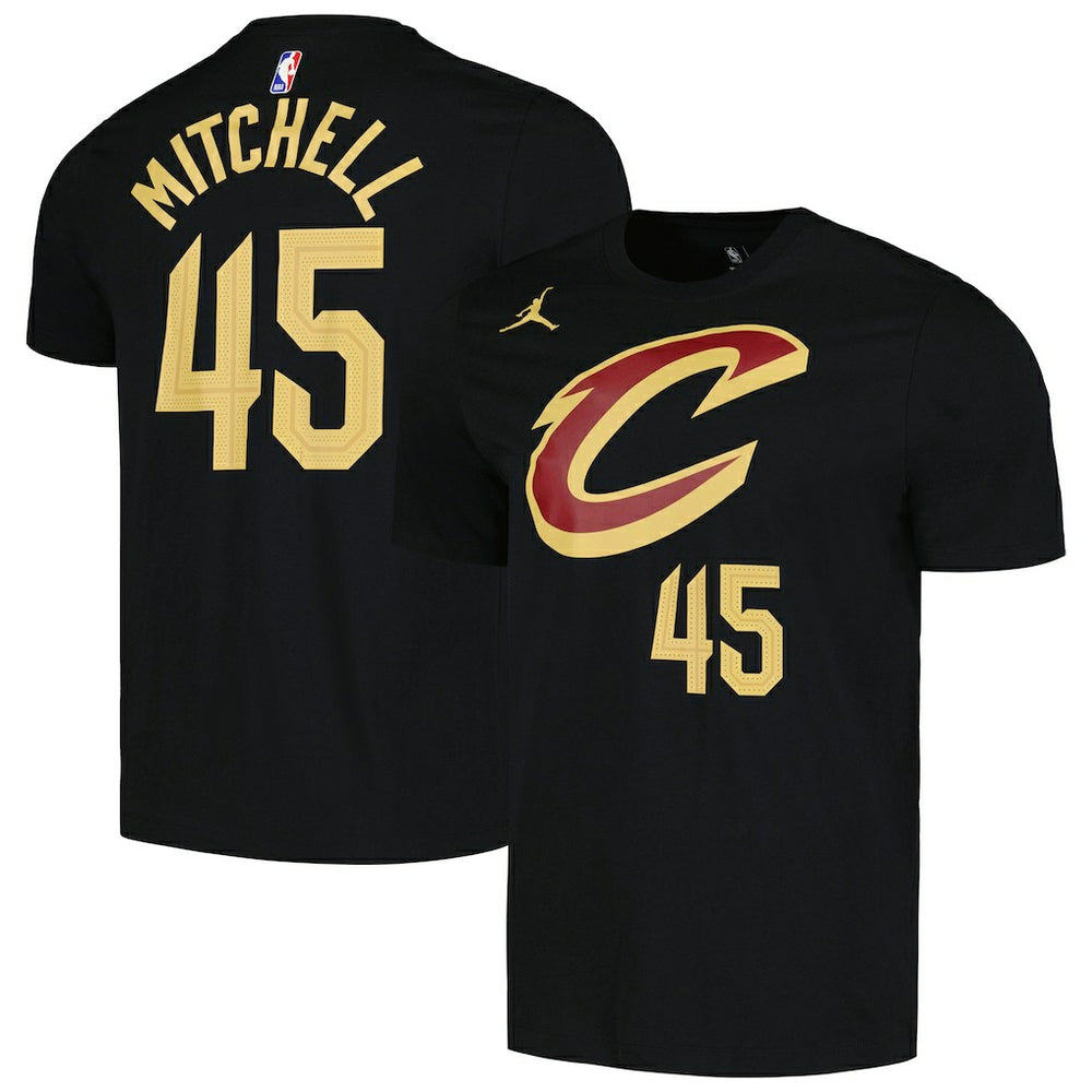 Donovan Mitchell Cleveland Cavaliers Jordan Brand 2022/23 Statement Edition Name & Number T-Shirt Black - NBA