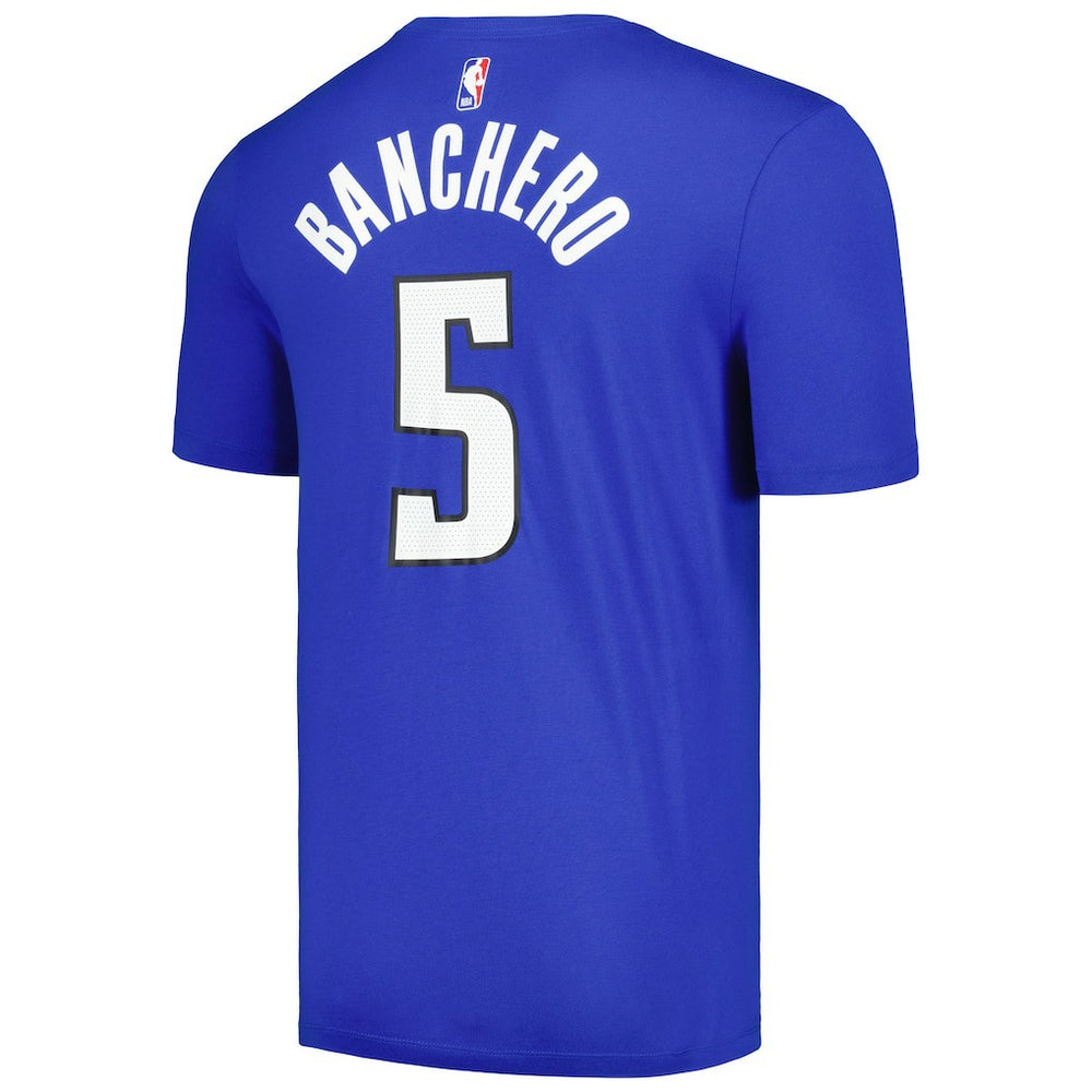 Paolo Banchero Orlando Magic Jordan Brand 2022/23 Statement Edition Name & Number T-Shirt Blue - NBA