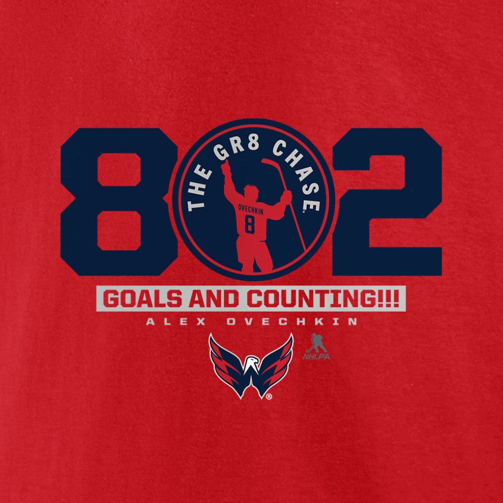 Alexander Ovechkin Washington Capitals Fanatics The Gr8 Chase T-Shirt - Red - NHL