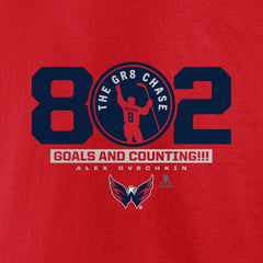 Alexander Ovechkin Washington Capitals Fanatics The Gr8 Chase T-Shirt - Red - NHL