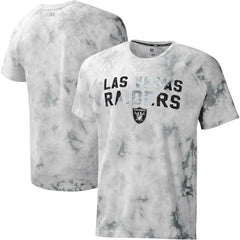 Las Vegas Raiders MSX by Michael Strahan Resolution Tie-Dye Raglan T-Shirt Gray | NFL