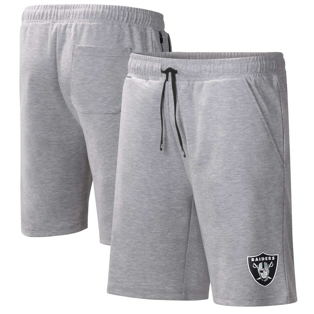 Las Vegas Raiders MSX by Michael Strahan Trainer Shorts Heather Gray | NFL