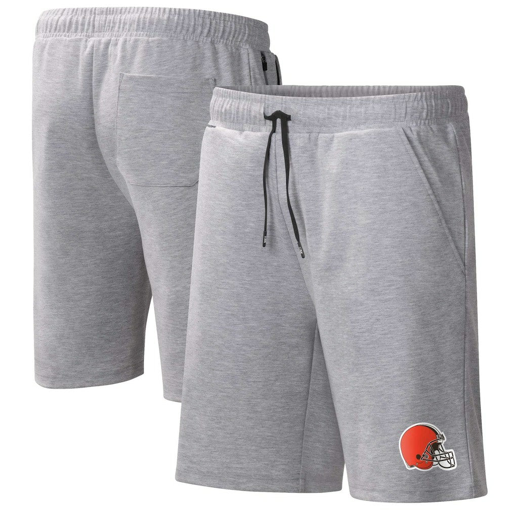 Cleveland Browns MSX by Michael Strahan Trainer Shorts Heather Gray | NFL
