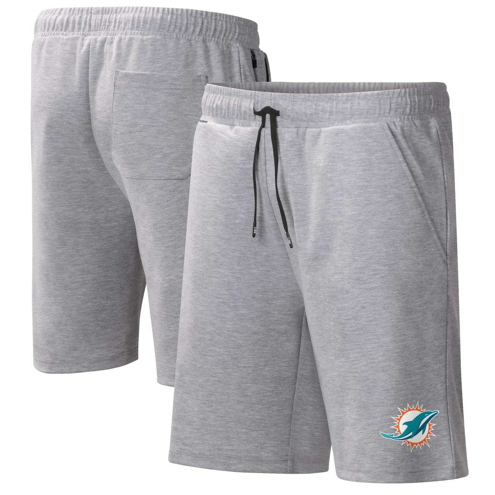 Miami Dolphins MSX by Michael Strahan Trainer Shorts Heather Gray | NFL
