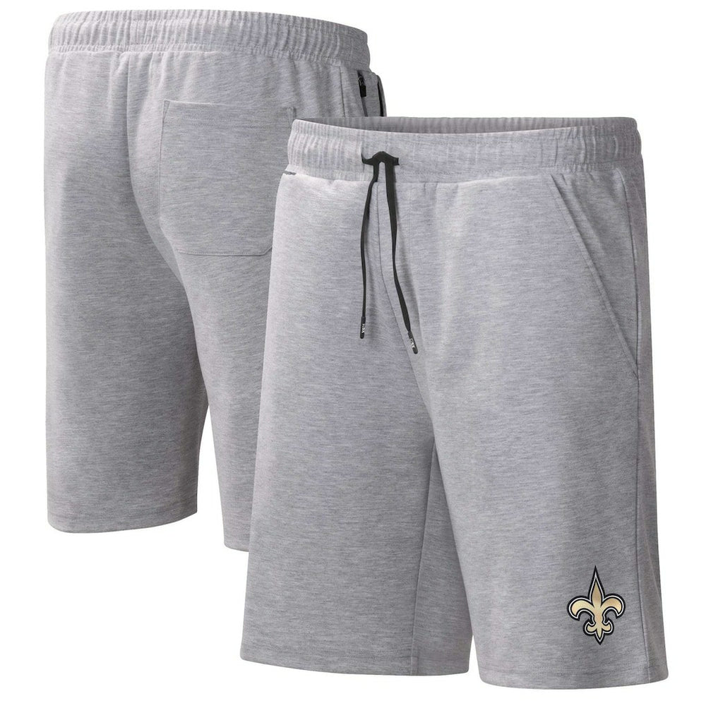 New Orleans Saints MSX by Michael Strahan Trainer Shorts Heather Gray | NFL
