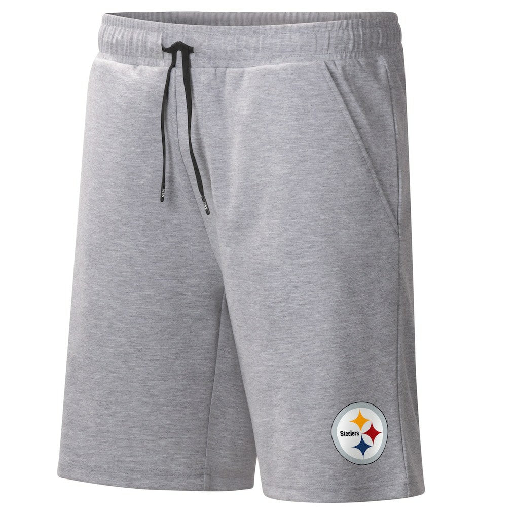 Pittsburgh Steelers MSX by Michael Strahan Trainer Shorts Heather Gray | NFL