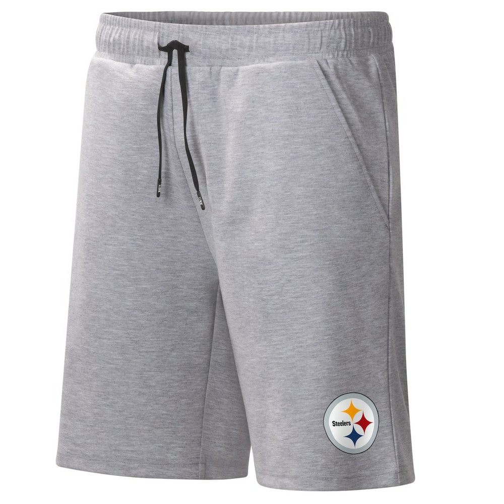 Pittsburgh Steelers MSX by Michael Strahan Trainer Shorts Heather Gray | NFL