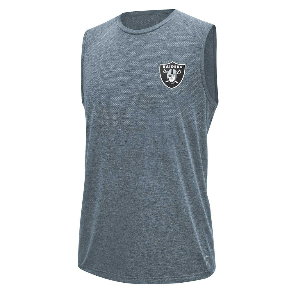 Las Vegas Raiders MSX by Michael Strahan Warm Up Sleeveless T-Shirt Gray | NFL