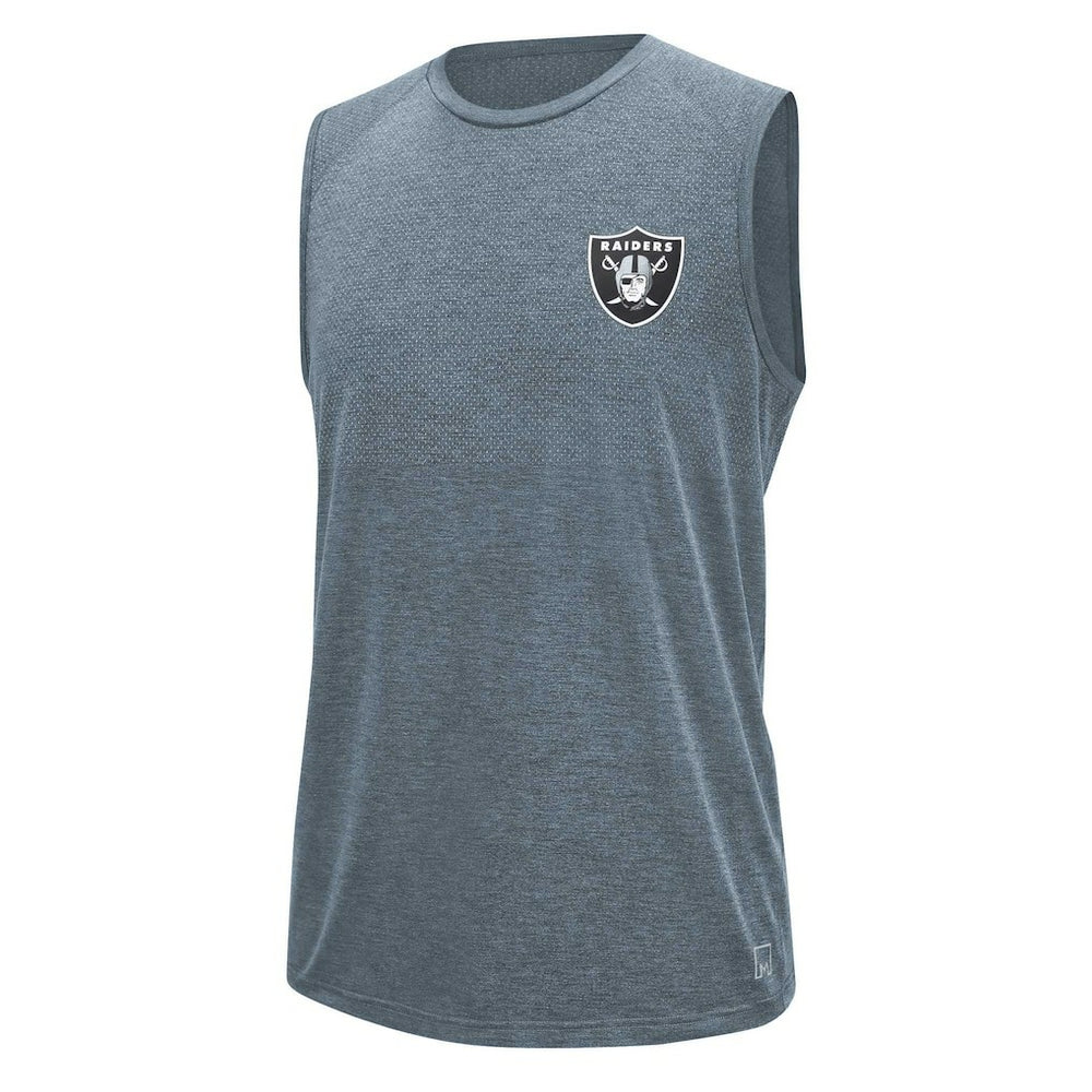 Las Vegas Raiders MSX by Michael Strahan Warm Up Sleeveless T-Shirt Gray | NFL