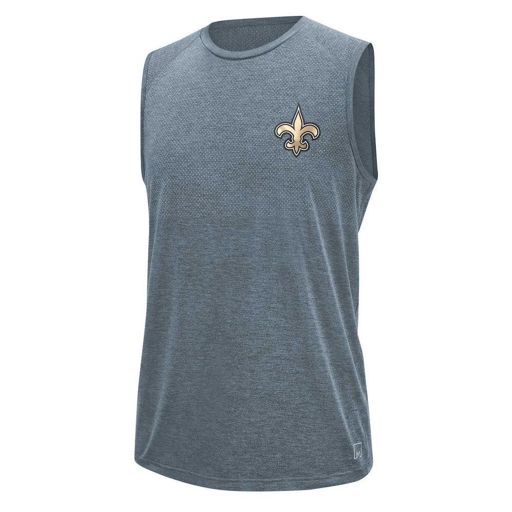 New Orleans Saints MSX by Michael Strahan Warm Up Sleeveless T-Shirt Gray | NFL