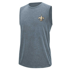 New Orleans Saints MSX by Michael Strahan Warm Up Sleeveless T-Shirt Gray | NFL