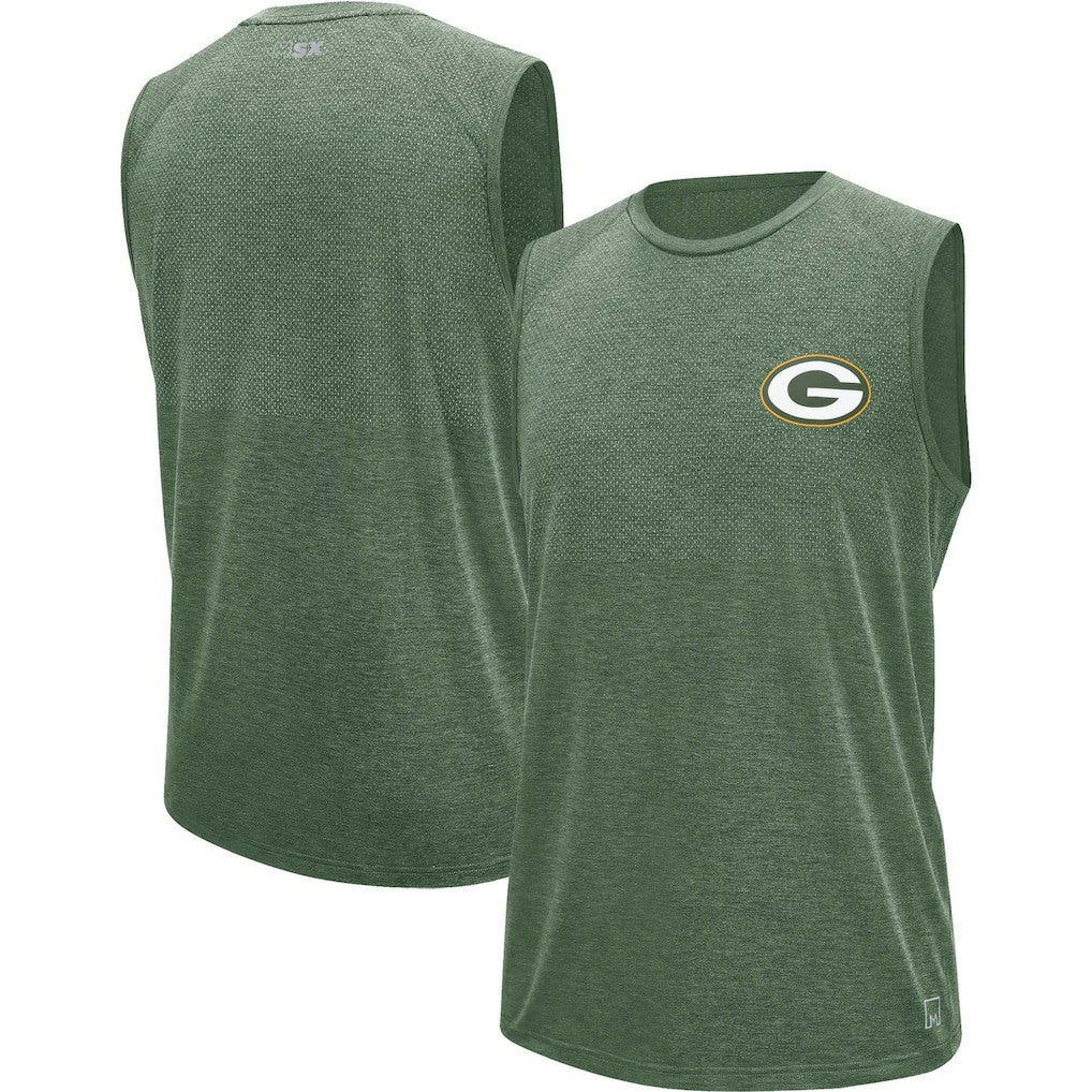 Green Bay Packers MSX by Michael Strahan Warm Up Sleeveless T-Shirt Green | NFL