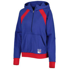 New York Rangers Starter Women's Wishbone Half-Zip Hoodie - Blue - NHL