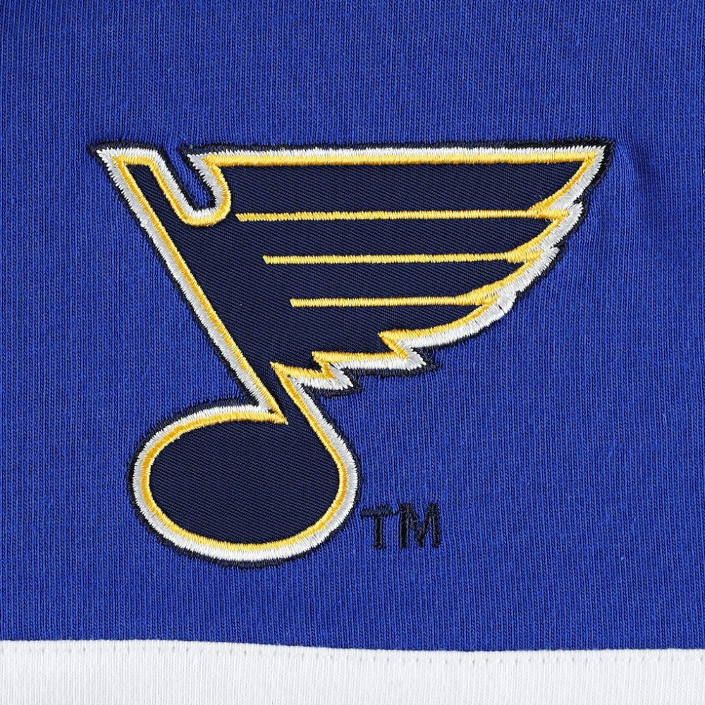 St. Louis Blues Tommy Hilfiger Walter Lace-Up Long Sleeve Top - Blue - NHL