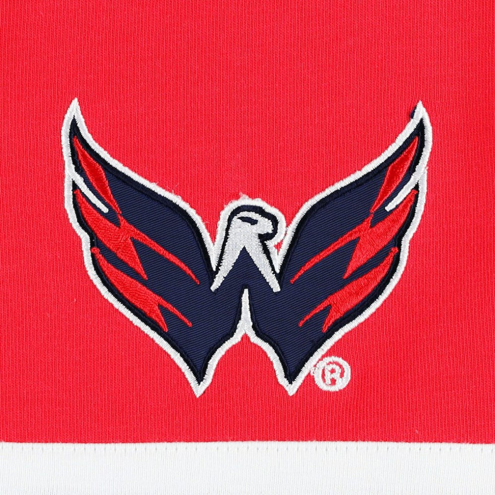 Washington Capitals Tommy Hilfiger Walter Lace-Up Long Sleeve Top - Red - NHL