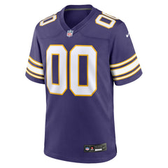 Minnesota Vikings Classic Custom Game Jersey Purple | Nike for Sale
