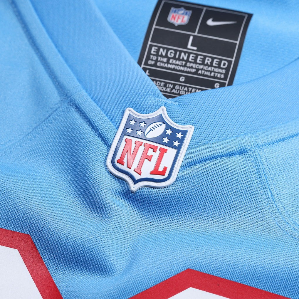 Tennessee Titans Oilers Throwback Custom Game Jersey Light Blue | Nike for Sale