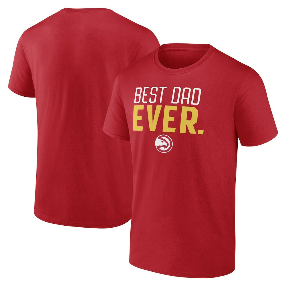 Atlanta Hawks Best Dad Ever Logo T-Shirt Red - NBA