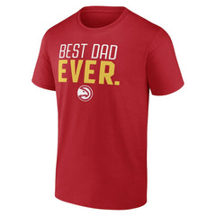 Atlanta Hawks Best Dad Ever Logo T-Shirt Red - NBA