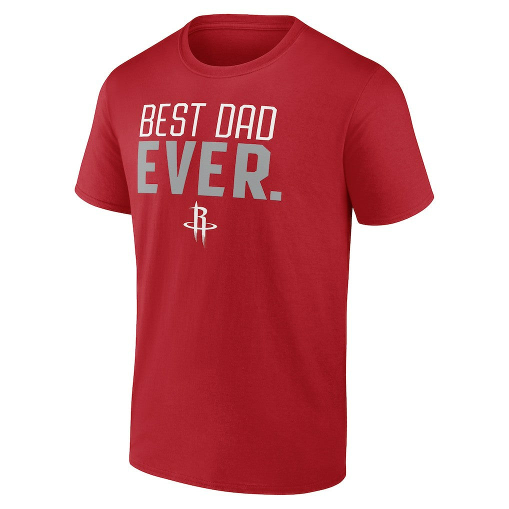 Houston Rockets Best Dad Ever Logo T-Shirt Red - NBA