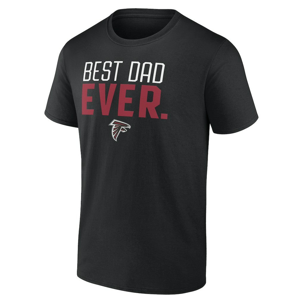 Atlanta Falcons Best Dad Ever Team T-Shirt Black | NFL